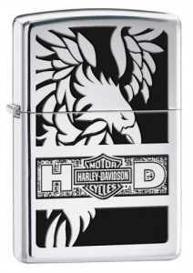 Zippo Harley Davidson Eagle lights 24775