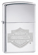 Zippo Harley High Polish Chrome lights 24776