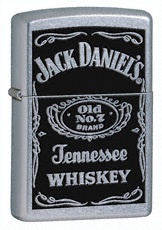 Zippo Jack Daniels Street Chrome lights 24779