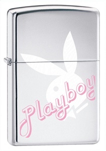 Zippo Playboy high polish chrome lighter 24791 24790