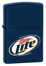 Zippo Miller Lite Navy matte lighter (model 24791)