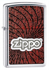 Zippo Spiral polish chrome lighter (model 24804)