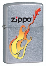 Zippo Guitar street chrome lighter (model 24805)