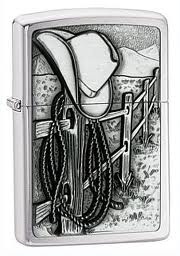 Zippo Resting Cowboy lights 24879