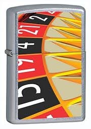 Roulette Wheel Street Chrome Lighter (model Z24887)