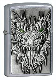 Zippo Mighty Dragon Z24901 Piercing Green Eyes