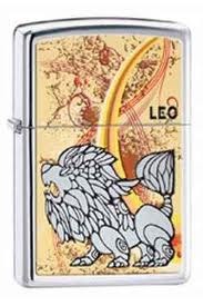 Zippo Zodiac Leo Lighter (24935) Chrome Caramel