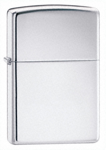 Zippo High Polish Chrome lights 250