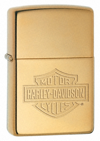 Zippo Hp Brass, Hd Bar & Shield lights 254BHDH260