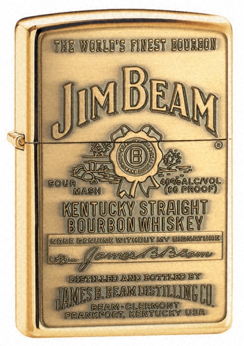 Zippo Jim Beam - Brass lights 254BJB929