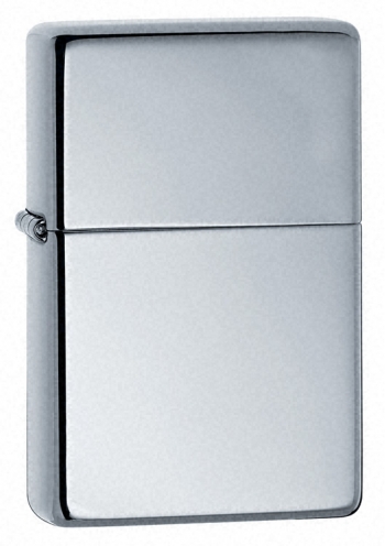 Zippo High Polish Chrome Vintage Lighter(No Slashes) 26025