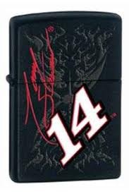 Zippo Tony Stewart #14 Black Matte lights 28000