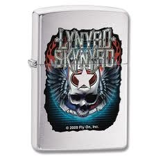 Zippo Lynyrd Skynrd Skull lights 28023
