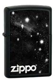 Zippo Galaxy Stars on Black Matte 28058 lighter