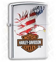 Zippo Harley American Flag Eagle Lighter (28082)