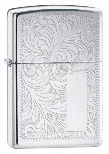 Zippo high polished chrome Venetian (model 352)