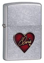Zippo Elvis Heart Emblem Street Chr lights 20242