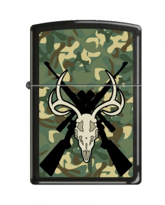 Zippo Deer Slayer Blk Camo Rifles lights 21064CR