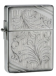 Zippo 1935 Replica Luxury Brushed Chrome Lighter 24944