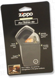 Zippo Black Matte Fire Starter Kit lights 44005