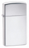 Zippo high polished chrome slim lighter (1610) 