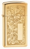 Zippo High Polish Brass 1652B Venetian Lighter