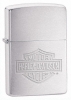 Zippo brushed chrome bar and shield (ZO24776)