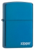 Zippo Sapphire Zippo Logo lighter (model 20446L)
