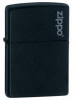 Zippo BLACK MATTE W/ZIPPO LOGO - 218L