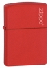 Zippo RED MATTE W/ZIPPO LOGO - 233L