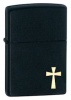 Zippo Cross Black Matte Lighter Z24721 Windproof
