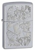 Zippo Diamonds & Dollars Satin Chrome Lighter(24882)