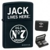 Zippo Jack Daniels Lighter / Card Set 28014 JD Logo