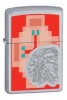 Zippo Indian Chief 28068 Tribal Chief Pixelated