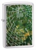 Zippo Spider Web Rain Drops Chrome lighter 28285