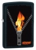 Zippo Black Matte Zipper Flame Lighter 28309