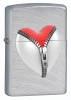 Zippo Zip Heart Chrome Lighter model 28327
