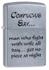 Zippo CONFUCIUS SAY WIFE - 28460