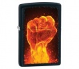Zippo Fire Fist Black Matte Lighter Model 28308