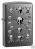 Zippo BLACK ICE SKULLS & BONES - 150HOBO#3