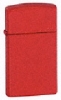 Zippo Slim Matte Red Lighter 1633