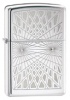 Zippo Basic lines high polish chrome lighter 24903