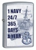 Zippo US NAVY 24/7 365 DAYS A YEAR - 28578