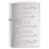 Zippo IN WINE THERE IS TRUTH - 28647