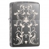 Zippo BLACK ICE FLORAL DESIGN - 28833