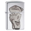 Zippo HIGH POL CHRM CARDS IN HAND - 28837