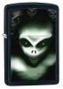 Zippo BLK MATTE ALIEN IMAGE - 28863