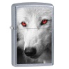 Zippo ST CHRM WHITE WOLF RED EYES - 28877