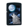 Zippo BLK MATTE HOWLING WOLF @ MOON - 28879