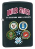 Zippo US MILITARY ARMED FORCES - 28898